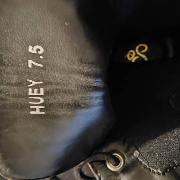 SO ME shiny leopard print ankle chunky heel boots - Picture 5 of 5